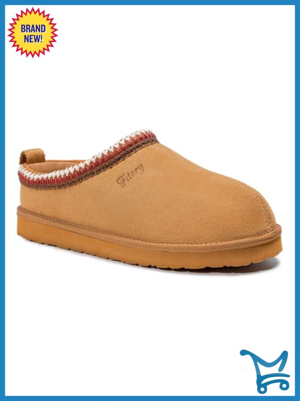 Suede Faux Fur Lined Slip On House Slippers Short Boots